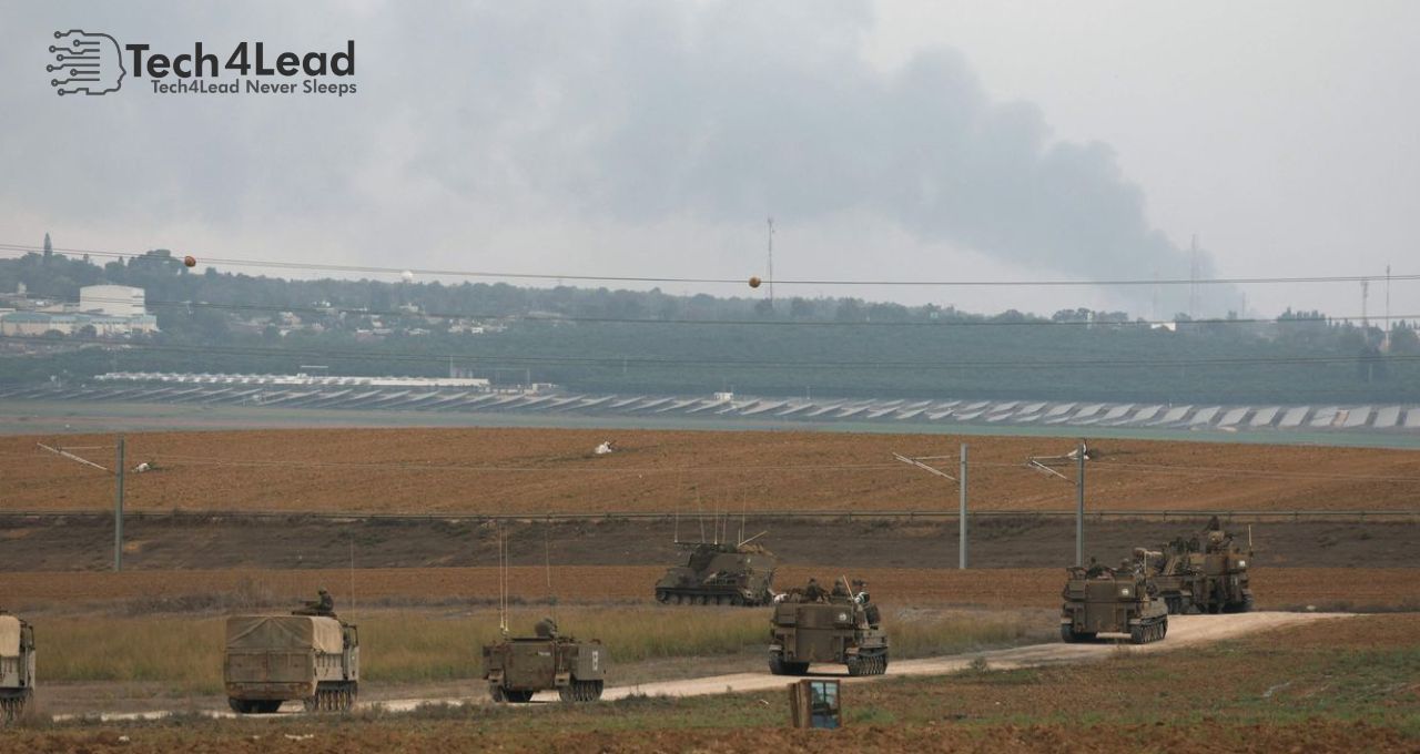 Israeli troop reinforcements took position at the border with Gaza on Monday. PHOTO: JACK GUEZ/AGENCE FRANCE-PRESSE/GETTY IMAGES